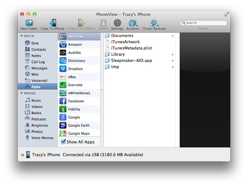 phoneview for mac and androis